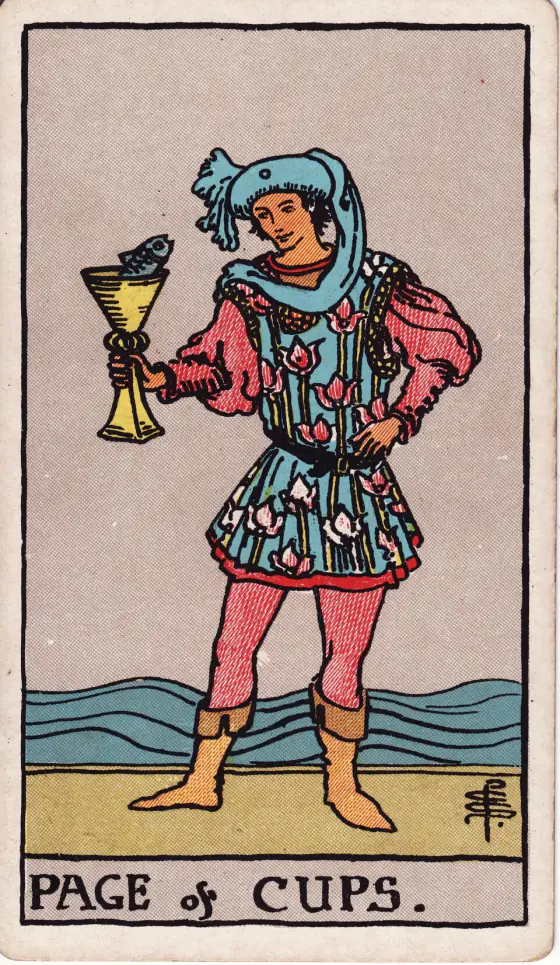 Bube der Kelche – Page of Cups