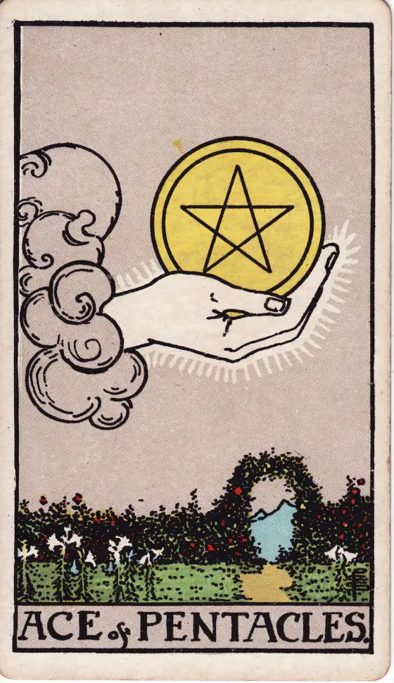 Ass der Münzen – Ace of Pentacles